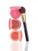 tarte cosmetics leave her blushing set of 3 deluxe Amazonian clay blushes & blush brush -